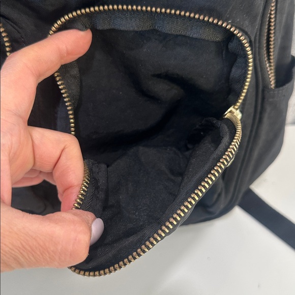 Kipling Black Backpack with Gold Accents - Picture 8 of 13